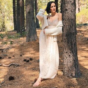 Abercrombie Cream Maxi Dress